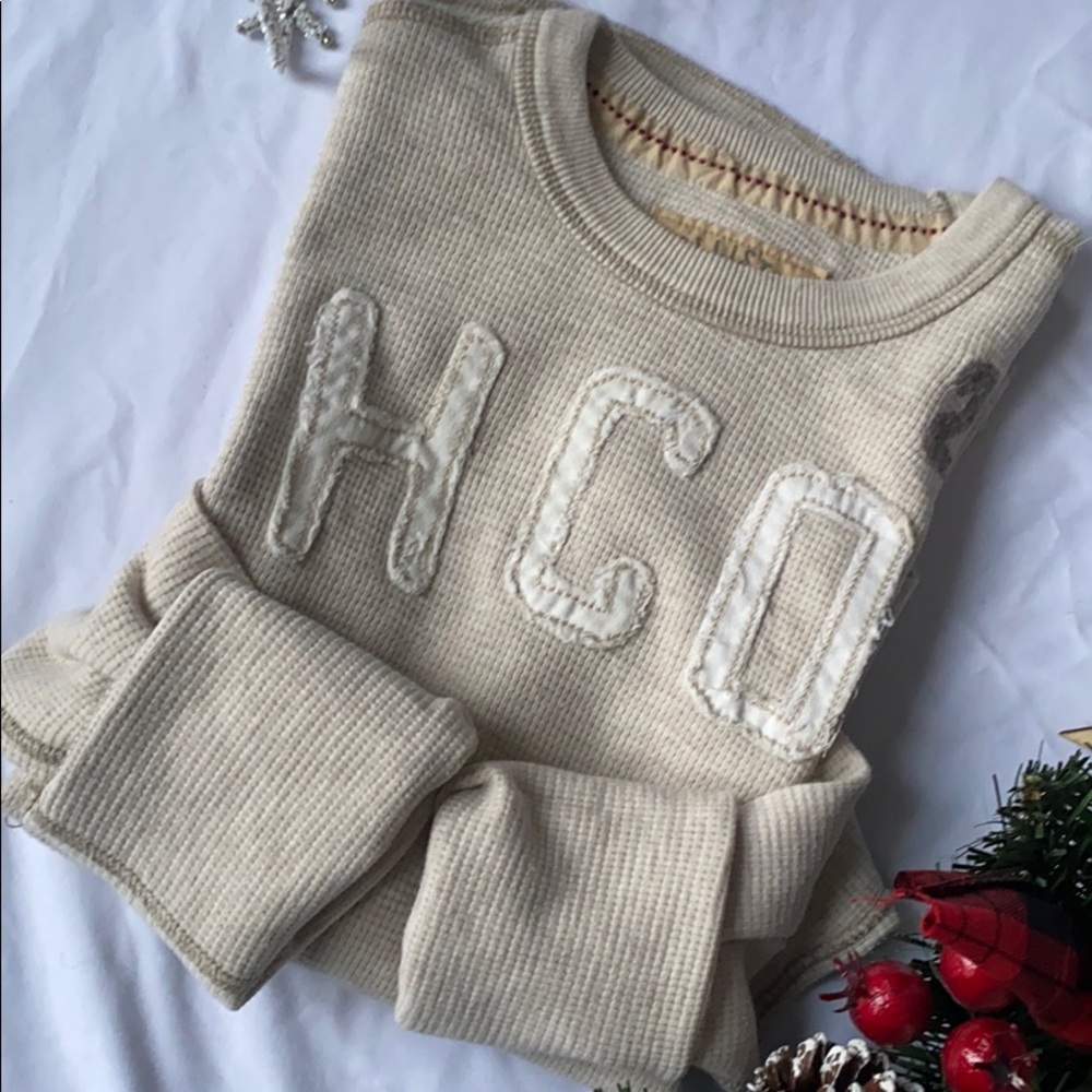 Hollister Waffle Knit Long Sleeve